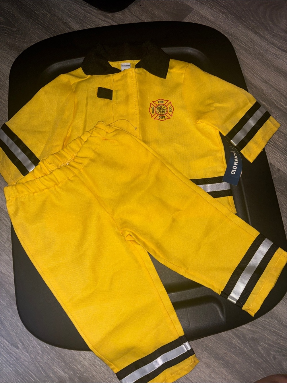 Old Navy Yellow Firefighter Dress-Up Costume Set